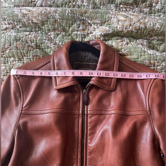 Coach Brown Leather Jacket - Picture 3 of 7